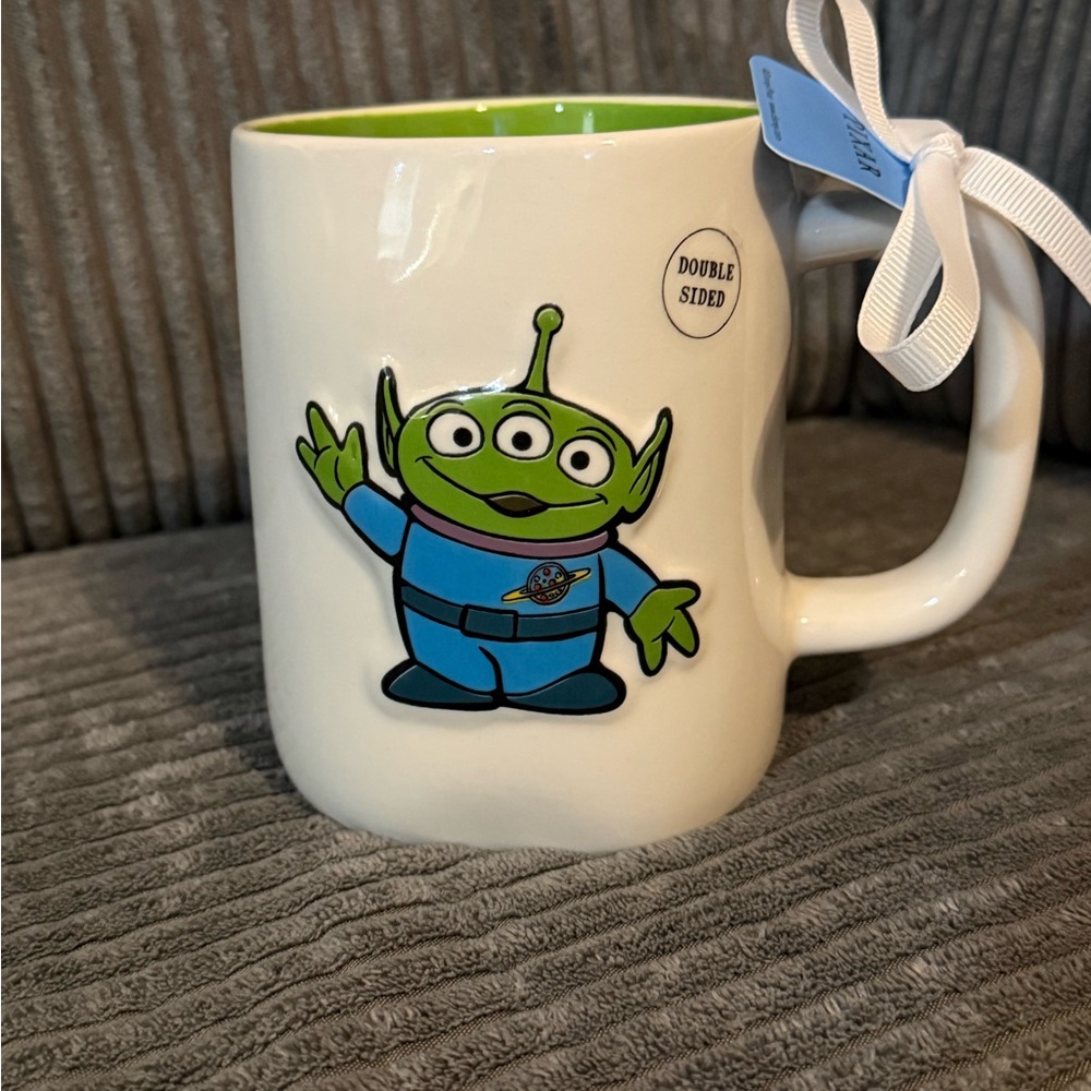 Rae Dunn x Disney Pixar Toy Story- White Mug with Green Interior- NEW - Picture 2 of 7